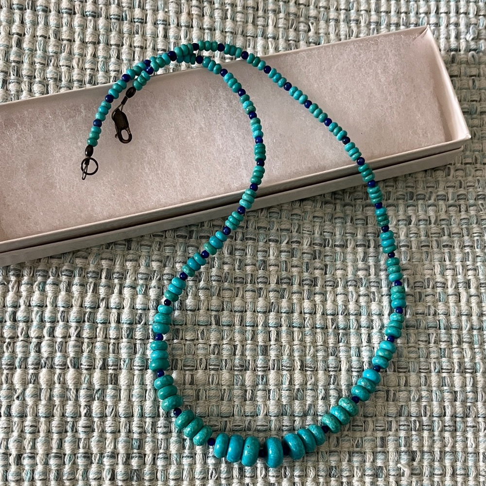 Artisan-made turquoise necklace